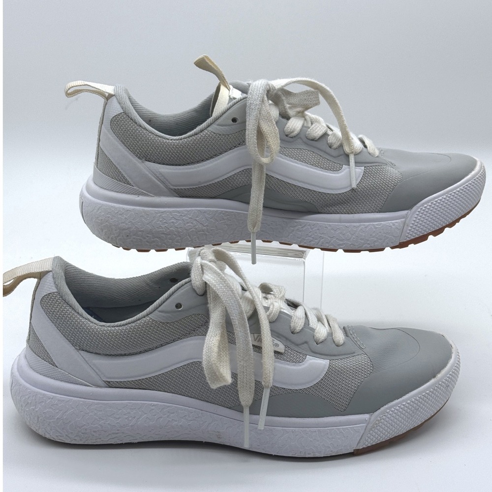 Vans‎ UltraRange Sneakers Womens 5 Grey White Mesh Athletic Casual Shoes